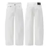 Pantalones Casuales de Pierna Ancha Curva Básicos de Algodón Puro Retro Cleanfit Ropa Muxi Otoño/Invierno