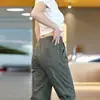 Pantalones casuales finos para hombre de primavera y otoño, pantalones deportivos de moda, pantalones cortos transpirables de color liso versátiles estilo coreano con puños elásticos