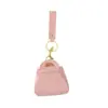 Versão Coreana de Fofo Sanrio Criativo Macaron Clutch Chaveiro Cor de Doce Pequena Carteira de Moedas Bolsa de Couro para Chaves