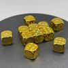 Dados de Metal Cor Metálica Criativa Eletrodepositados a Vácuo Joia Brinquedo de Comércio Exterior Peneira Acrílica 1,4 cm