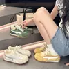 Cordones Malla Nuevo Verano 2026 Suela Gruesa Zapatos Casuales para Exteriores Aumentadores de Altura Zapatos de Plataforma Deportivos Zapatos de Entrenamiento Alemanes para Estudiantes