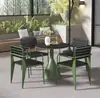 Conjunto de mesa e cadeira ao ar livre para lazer, mesas e cadeiras para bar musical, restaurante, café, área de descanso, mesas redondas, mesas e cadeiras externas