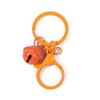 Pintura de color broche de langosta de ocho caracteres llavero de tres piezas accesorios de campana color caramelo adornos colgantes para bolsa de joyería diy