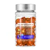 Gomas de Biotina para Cabelo de Comércio Exterior, Cápsulas de Cuidado Capilar com Óleo de Argan para Nutrição Capilar