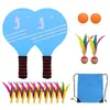 Raquete de badminton azul espessa, múltiplas especificações, com bolsa de armazenamento, conjunto de três petecas, raquete de fitness ao ar livre