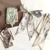 Suministro directo de fábrica 26 letras inglesas accesorios para el cabello cinta bufanda larga europea y americana Nueva cuerda para el pelo corbata bufanda