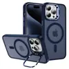 Suporte de Lente Concha Magnética Fosca Adequado para Lente Apple 16promax 15 Suporte 14 Simples 13 Cor Sólida 11