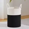Cesta de Almacenamiento de Cuerda de Algodón Estilo Minimalista Nórdico de Lujo Ligero para el Hogar para Cambio de Ropa, Cesto de Ropa Sucia, Cesta de Almacenamiento de Juguetes