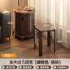 Bancos de madera maciza para uso doméstico, bancos apilables, combinación de almacenamiento, taburetes redondos altos, taburetes apilables, taburetes de repuesto apilables para invitados en el comedor