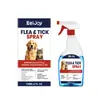 Eeljoy Spray Repelente de Pulgas y Garrapatas para Mascotas Repelente de Insectos Diario para Mascotas Limpieza Cuidado Suave Spray Conveniente