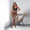 Amazon lencería sexy sexy malla abierta calcetines de tirantes agujero hueco tentación mono