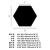Pegatinas de Pared Hexagonales de Acrílico Espejo Transfronterizas 3D DIY Autoadhesivas Decoración del Hogar Pegatinas de Espejo para Pared para Uso en el Hogar
