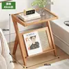 Estante de noche estilo lujo ligero, mesa auxiliar, mesita, mesa de café de moda, mesa larga de cristal, mesa de esquina estilo japonés para apartamentos pequeños, mini