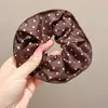 Nuevas scrunchies de lunares y estampado de leopardo, estilo simple, scrunchies retro, cintas para el cabello, accesorios para moños, adornos para el cabello