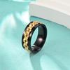 Anillo de engranaje giratorio multicolor de acero inoxidable descompresión nicho anillo de pareja joyería de acero de titanio anillo de descompresión