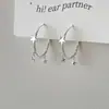 Brincos Grandes de Estrela para Mulheres, Design de Nicho, Brincos Redondos de Alta Qualidade, Brincos de Pino de Prata, Brincos