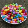 4-25mm Color Caramelo Acrílico Sólido No Poroso Plástico Cuentas Ligeras Material Hecho a Mano DIY Cuentas Sueltas Decorativas