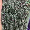 Tesoro Rojo Verde Perla Pequeña 2MM Facetada Redonda Disco Duro Ángulo de Faceta Perlas Mimi Perlas HL