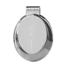 Peine Plegable Electroplateado Peine Plegable Portátil para Mujeres y Niños Peine Masajeador Alisador de Cabello con Cojín de Aire con Espejo