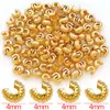 Padrão de Abóbora Fecho Meia-Lua Fecho Crescente Contas de Posicionamento Fecho de Extremidade de Pulseira Acessório para Pulseira Colar DIY Fecho de Contas