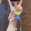 Chaveiro Pingente de Cabacinha Colorida de Contas Desenho Animado Corrente de Contas para Celular Pingente de Mochila Escolar Presente Venda por Atacado