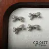 Decorações de Laço com Zircônia para Nail Art, Não Desbota, Unhas Wearable de Luxo Leve, DIY para Capinha de Celular, Laço com Zircônia que Preserva a Cor