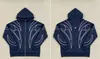 2026 Europeu e Americano Tendência Solta Streetwear Hoodies Bordados Personalizados Design Escuro Moletons Personalizados Masculinos e Femininos