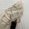 Cor Sólida Onda Bolsa Textura Moda Ombro Pequeno Quadrado Bolsa Feminina 2023 Bolsa de Viagem Nova Corrente Crossbody Bolsa