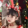 Vestido Navideño para Niña Vestido Grande Rojo de Año Nuevo Vestido Suéter Vestido de Princesa con Forro Polar Chal Lolita con Forro Polar Falda