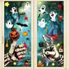 Decoración de Halloween Amazon Explosiones Araña Fantasma Pegatina Electrostática Suministros para Fiesta de Halloween Calavera Pegatina de Vidrio