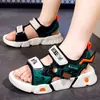 Sandálias infantis de verão novas sapatos esportivos de praia para crianças crianças de médio e grande porte sola macia antiderrapante sandálias infantis de verão