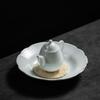 Posavasos absorbente de lufa para olla, posavasos de arena púrpura para olla, accesorios para juego de té de ceremonia de té kung fu, almohadilla para tetera de estilo japonés, almohadilla para fondo de olla