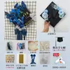 Gorra de Licenciatura Decorada con Flores Kit de Materiales Hecho a Mano DIY Decoración de Tocados de Graduación de Maestría Producto Terminado Infantil Estilo Chino