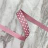 Cinta de puntos de 1 cm cinta de hilo cinta de puntos cinta ciruela cinta estampada material de lazo accesorios para el cabello hecho a mano DIY