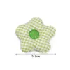 Flor de tejido de malla clásica DIY accesorios para el cabello tocado flor de cinco pétalos relleno de algodón tridimensional flor auxiliar broche decorativo hecho a mano