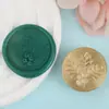 Sello de Cera Navideño Personalizado con Cabeza de Cobre Latón Grabado Diseño Patrón Sello de Cera para Cerrar Sobres Sello de Cabeza