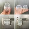 Casca de Ovo de Plástico Gashapon Feita Profissionalmente 6*4.2cm Casca de Ovo Páscoa Casca de Ovo Transparente Casca de Ovo Gashapon