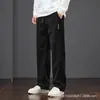Novedad Otoño Pantalones Casuales Sueltos para Hombre Tendencia Simple Versátil Pierna Recta Pantalones Deportivos Talla Grande Pantalones Largos Hombre