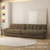 Sofá Nube Italiano Estilo Crema Minimalista Tela Tecnológica Desechable Fila Recta Sala de Estar Apartamento Pequeño Sofá de Tela Envío Gratis