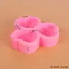 Ferramentas para Fazer Velas Aromáticas Formato de Flor de Amor Dia dos Namorados DIY Forma de Silicone para Bolo Mousse de Chocolate