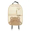 Chubby Bear coelho bolsa de armazenamento de carro desenho animado couro cadeira de carro encosto anti-chute bolsa de armazenamento multifuncional cadeira encosto almofada protetora