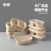 Caixa de Embalagem Descartável Biodegradável, Caixa de Almoço Leve para Salada, Caixa de Almoço para Levar Frutas, Caixa para Salada, Caixa de Almoço de Polpa