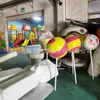 Escultura Grande de Fibra de Vidrio de Caramelo Corrugado, Accesorios Populares de Combinación de Dulces de Postre, Elementos de Paisaje, Hecho a Medida por el Fabricante Original