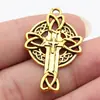 24x37mm 4.2g Multicolor Retro Accesorios para Joyería DIY Nudo Celta Cruz