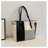 Bolso Tote de Gran Capacidad con Color Combinado para Mujer 2024 Nuevo Otoño Retro Bolso de Hombro de Gran Capacidad Bolso de Axila