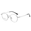 Gafas lisas de moda clásica marco de gafas de metal de alta calidad totalmente de titanio montura redonda para mujer montura estilo Hong Kong gafas
