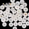 Espaçador de Concha Branca Natural 3-8mm Roda Espaçadora Disco Pulseira Colar Brincos DIY Material Artesanal Acessórios