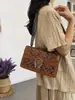 2026 Nueva Moda Estilo Coreano Bolso Cuadrado Pequeño Dionysus, Bolso de Cadena Informal Chic Estampado, Bolso de Hombro Único Cruzado para Mujer
