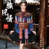 Traje de Danza Miao de la Nueva Minoría Dong de Guizhou Traje de Actuación para Adulto Mujer traje