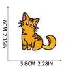 Xiao Tian gatito de dibujos animados parche de tela bordado decoración de bolsa parche bordado para computadora microestampilla gato gato estrella bordado